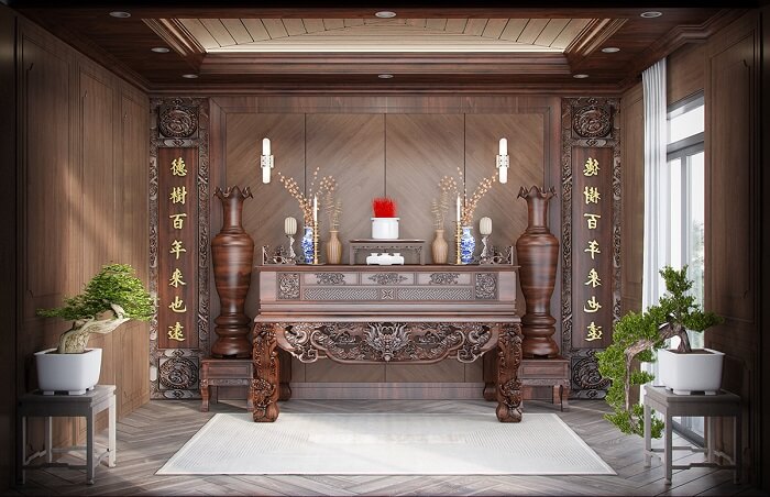 thiết kế cửa hàng đồ thờ Pendecor