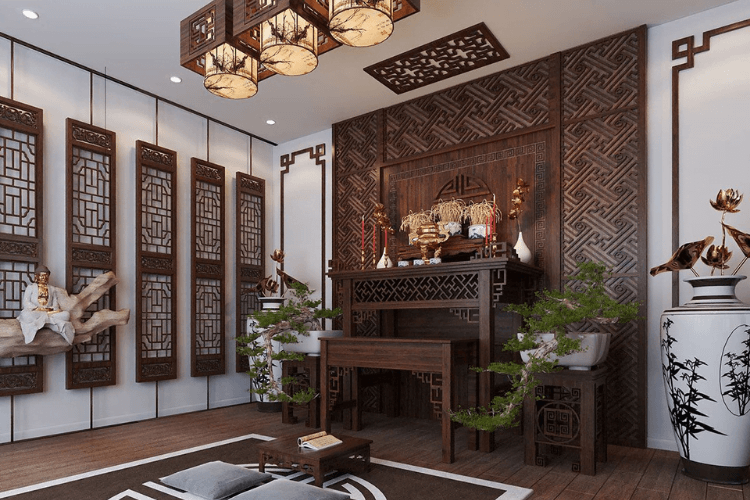 thiết kế cửa hàng đồ thờ