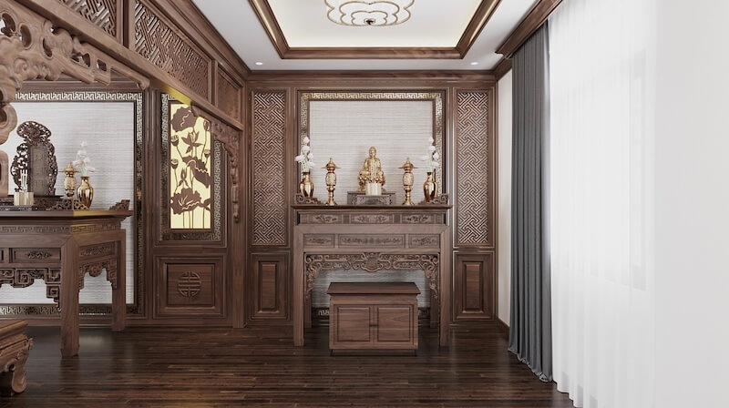 thiết kế cửa hàng đồ thờ
