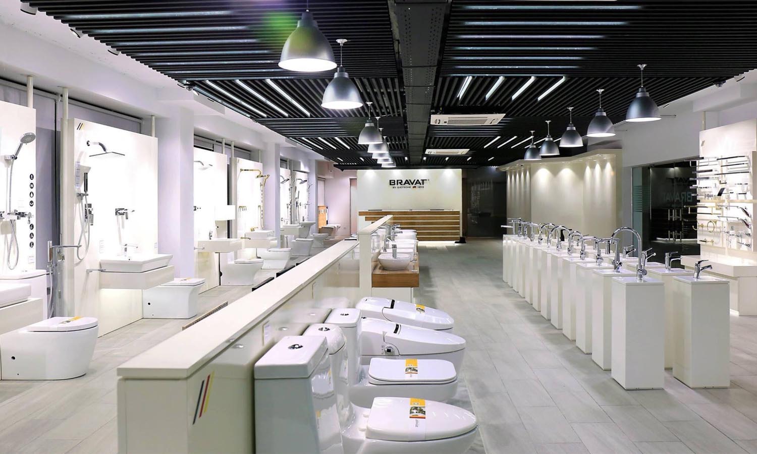 thiết kế showroom thiết bị vệ sinh