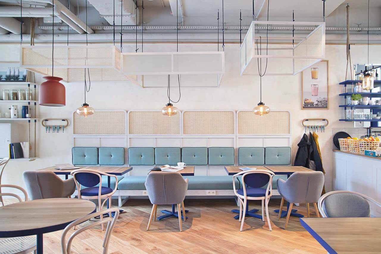 mẫu quán cafe 2 mặt tiền Pendecor