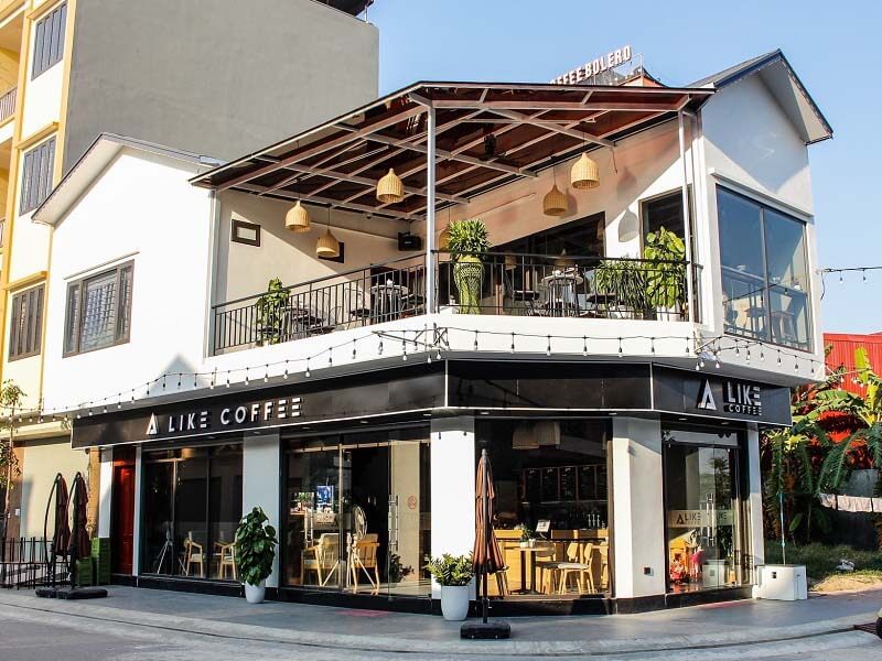 mẫu quán cafe 2 mặt tiền Pendecor
