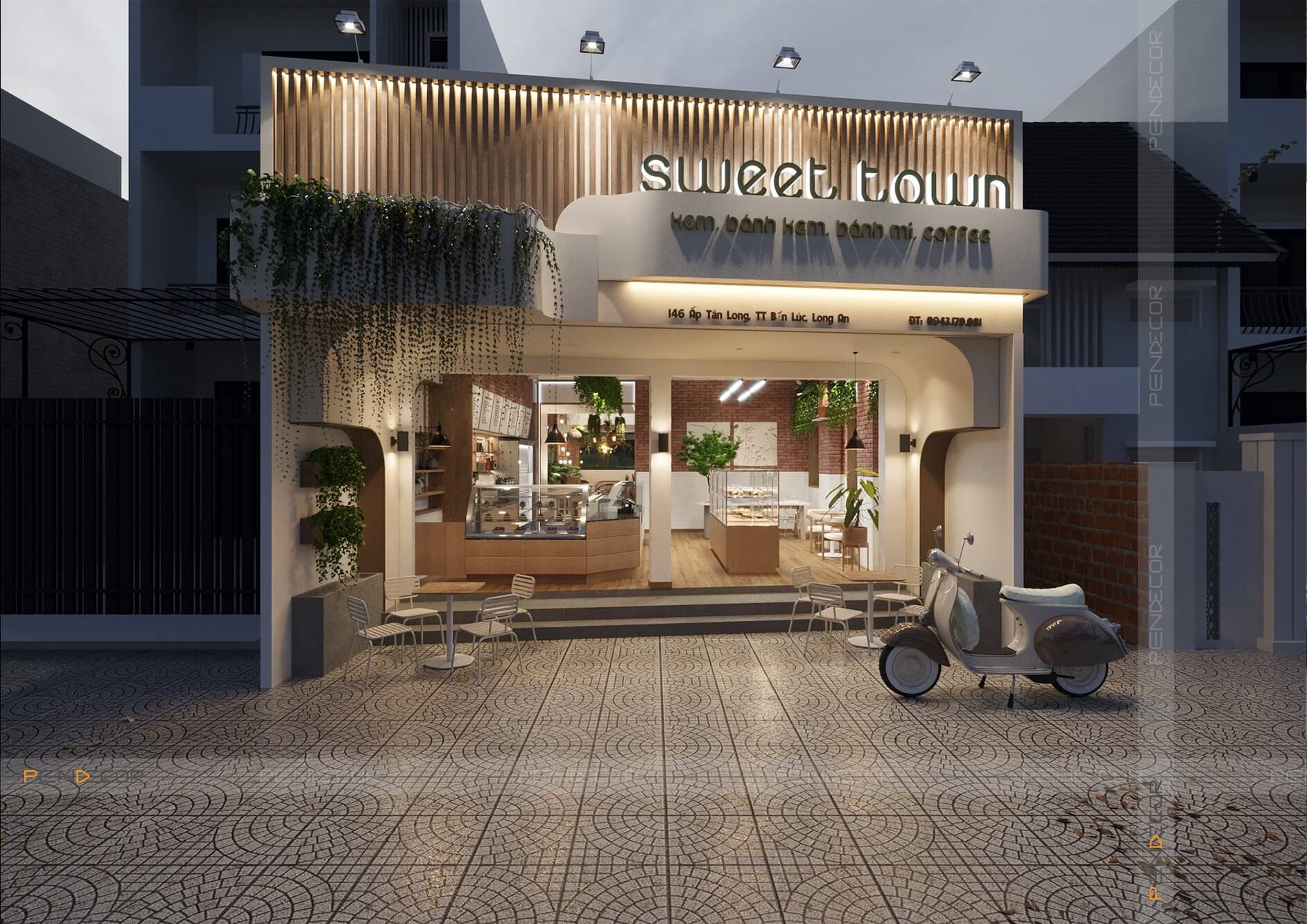 Thiết Kế Tiệm Bánh Sweet Town