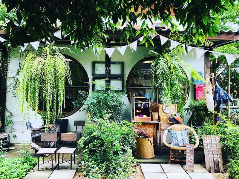 mẫu quán cà phê sân vườn đơn giản Pendecor