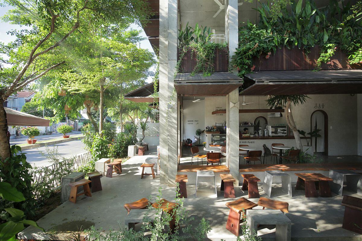 thiết kế quán cà phê
