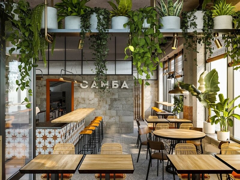 các mẫu quán trà sữa Pendecor