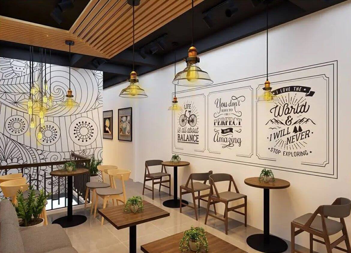 các mẫu quán trà sữa đẹp Pendecor