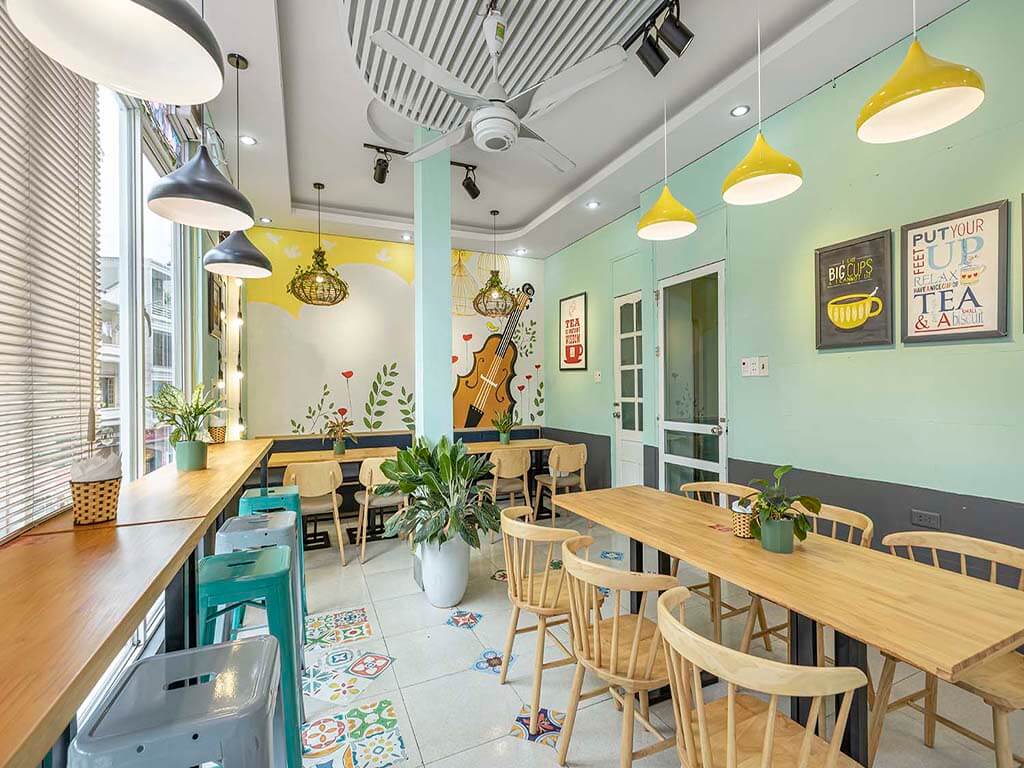 thiết kế quán trà sữa nhỏ giá rẻ Pendecor