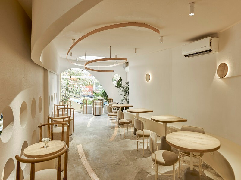 thiết kế quầy trà sữa đẹp Pendecor