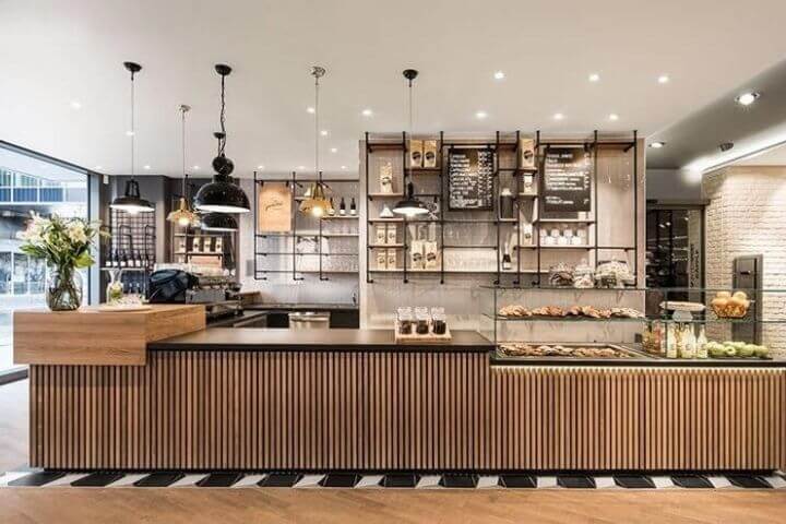 thiết kế quầy bar quán trà sữa Pendecor
