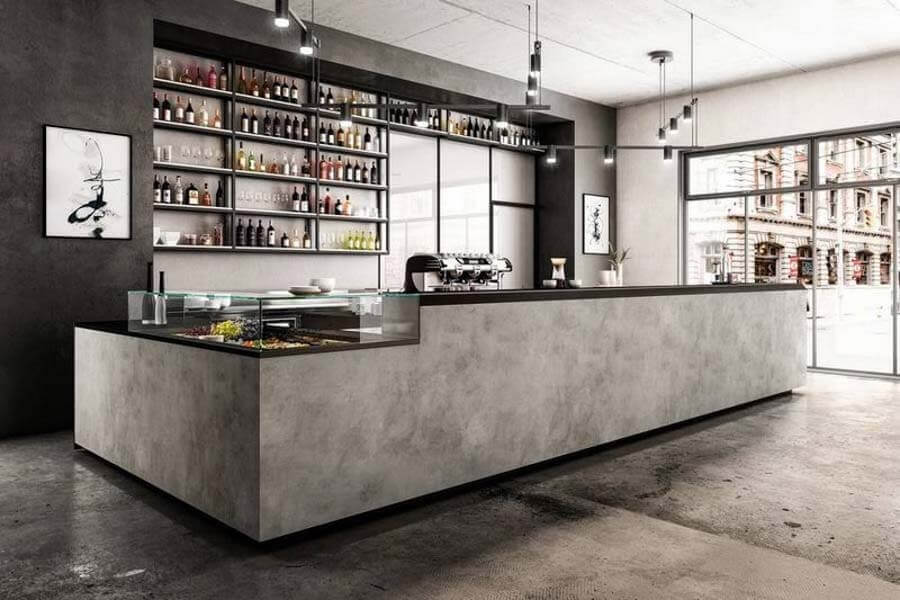 thiết kế quầy bar quán trà sữa Pendecor