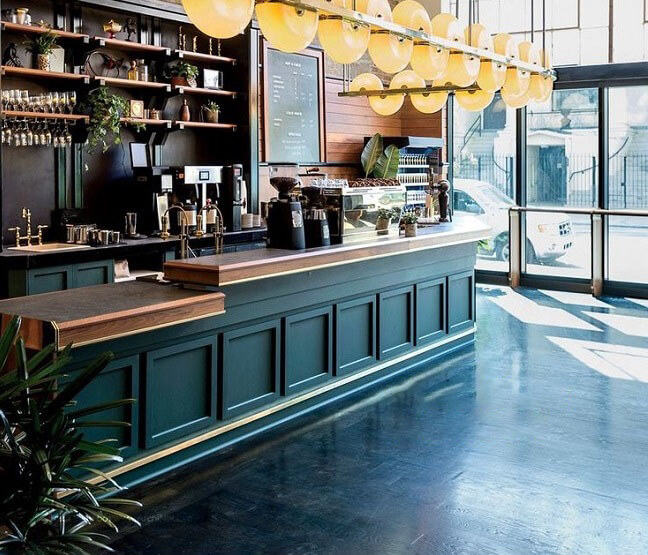 mẫu quầy bar trà sữa Pendecor