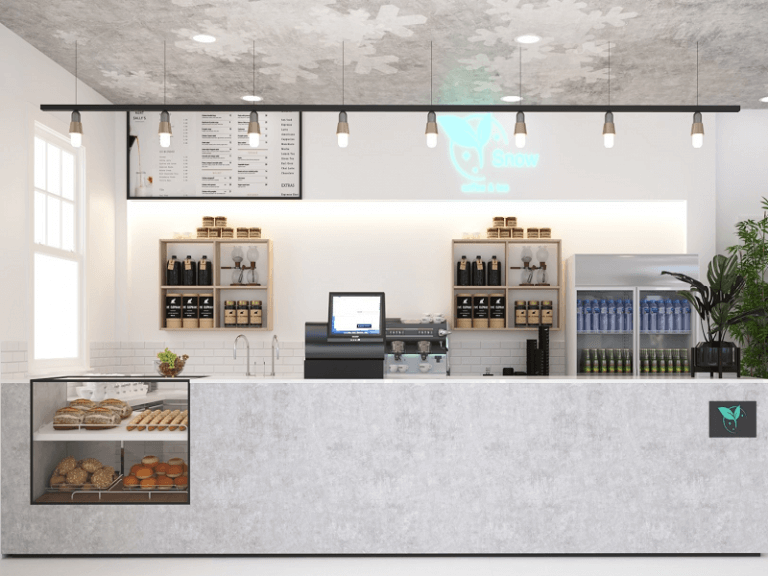mẫu quầy bar quán trà sữa Pendecor