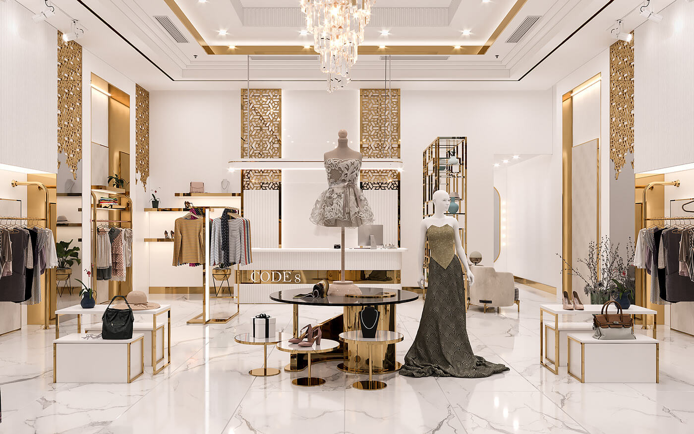 Phong cách thiết kế shop phụ kiện Bohemian