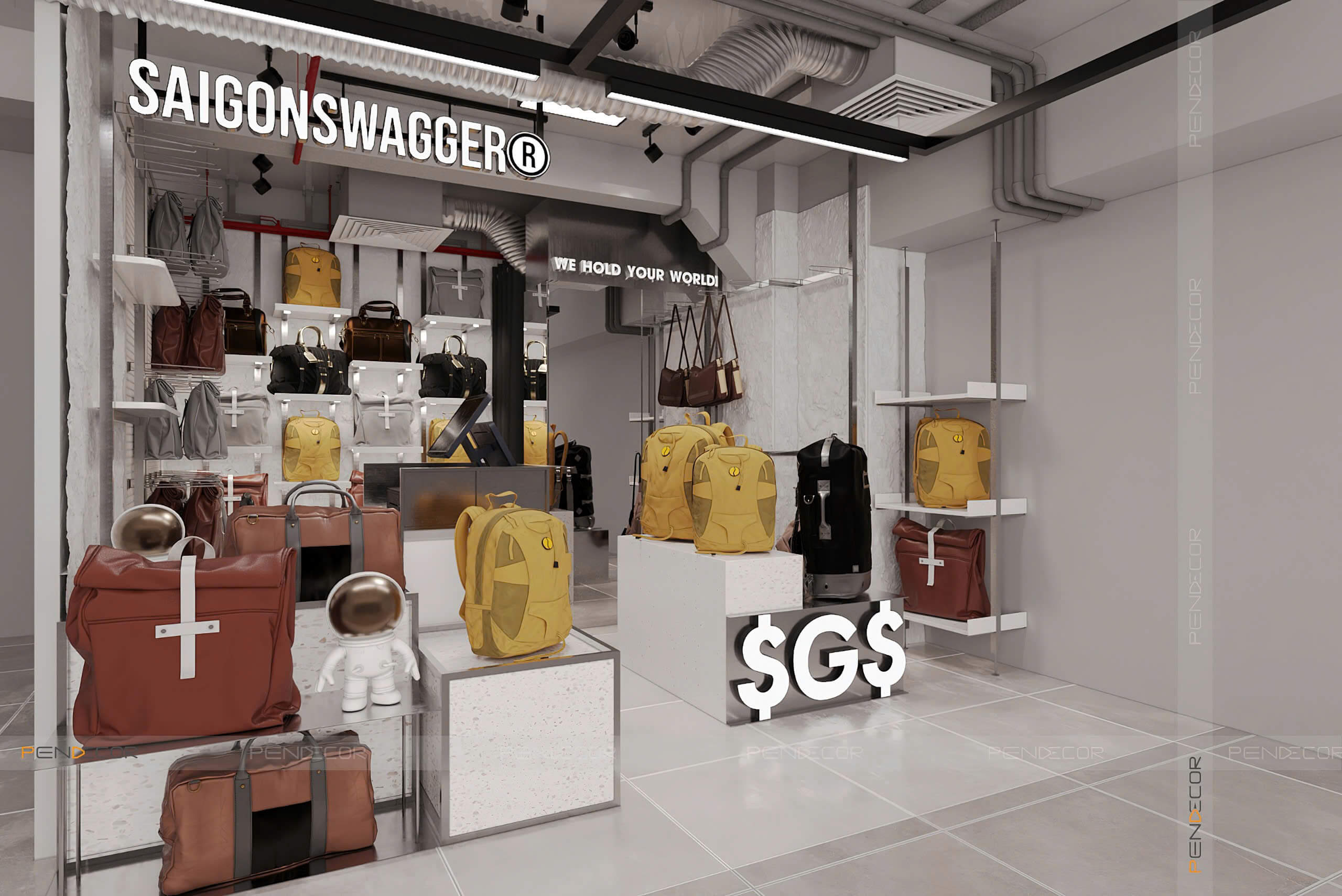 Thiết Kế Shop Túi Xách SaiGon Swagger (Lý Tự Trọng)