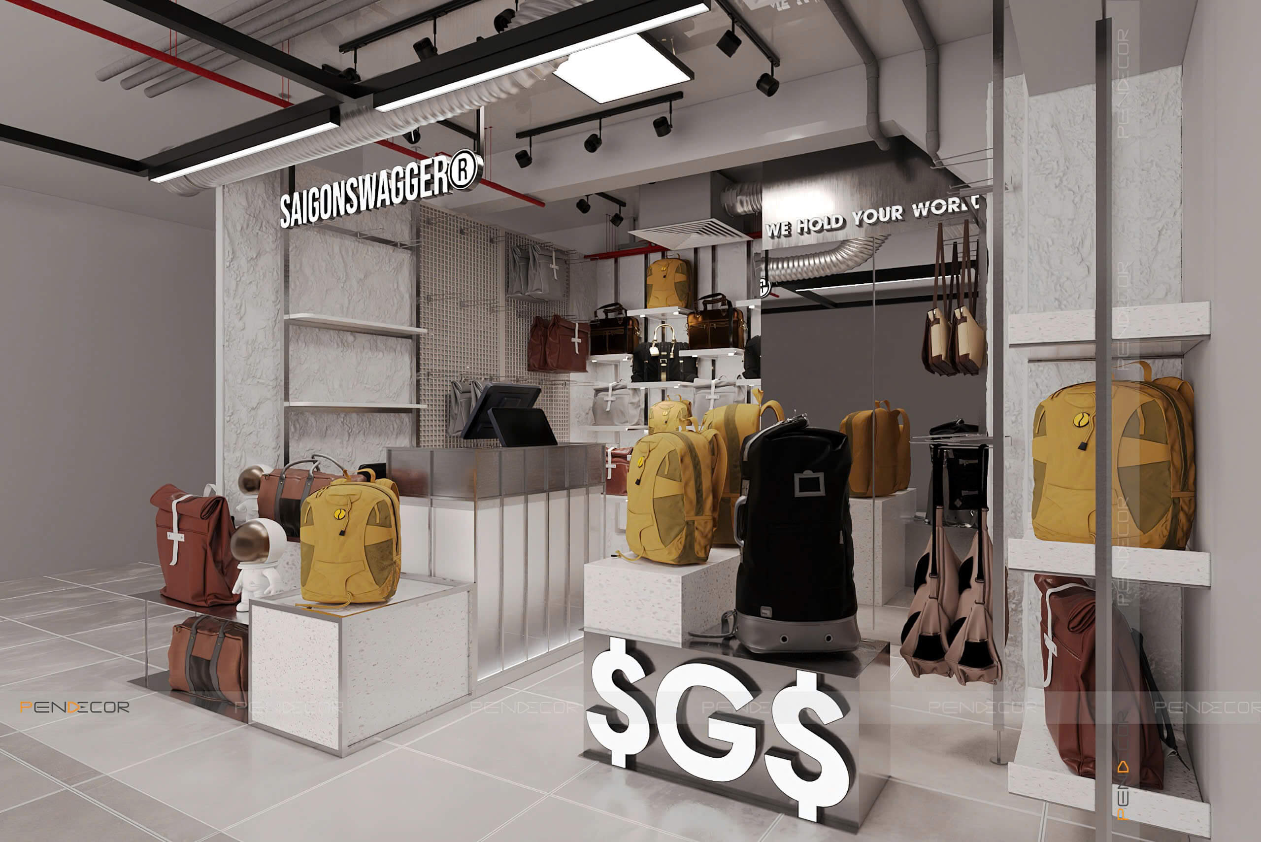 Thiết Kế Shop Túi Xách SaiGon Swagger (Lý Tự Trọng)