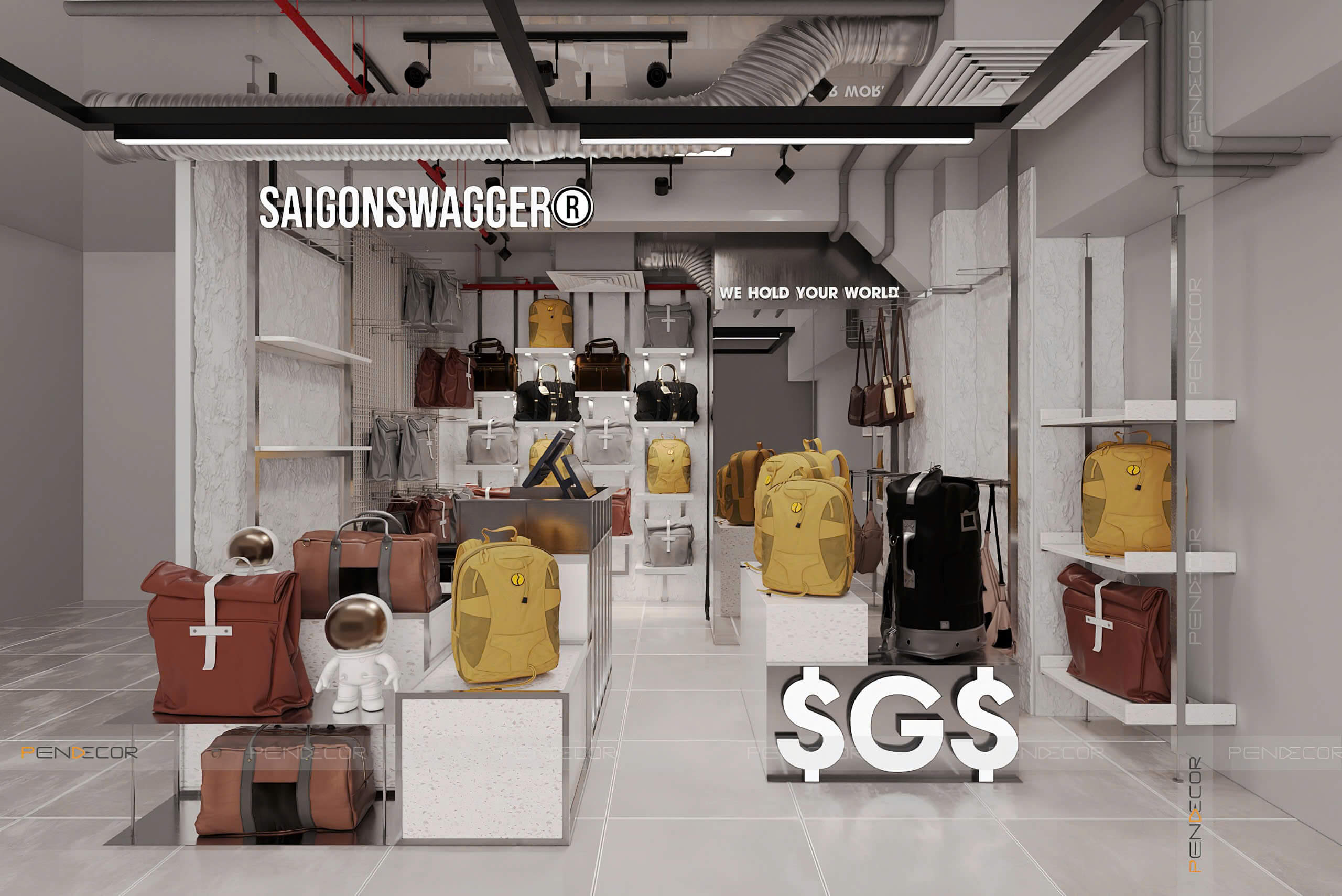 Thiết Kế Shop Túi Xách SaiGon Swagger (Lý Tự Trọng)