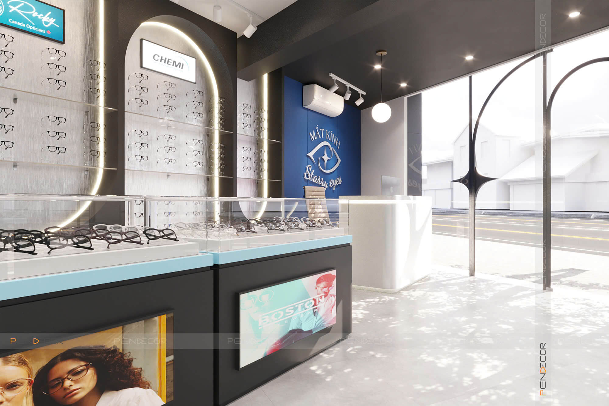 Thiết Kế Cửa Hàng Mắt Kính Starry Eyes