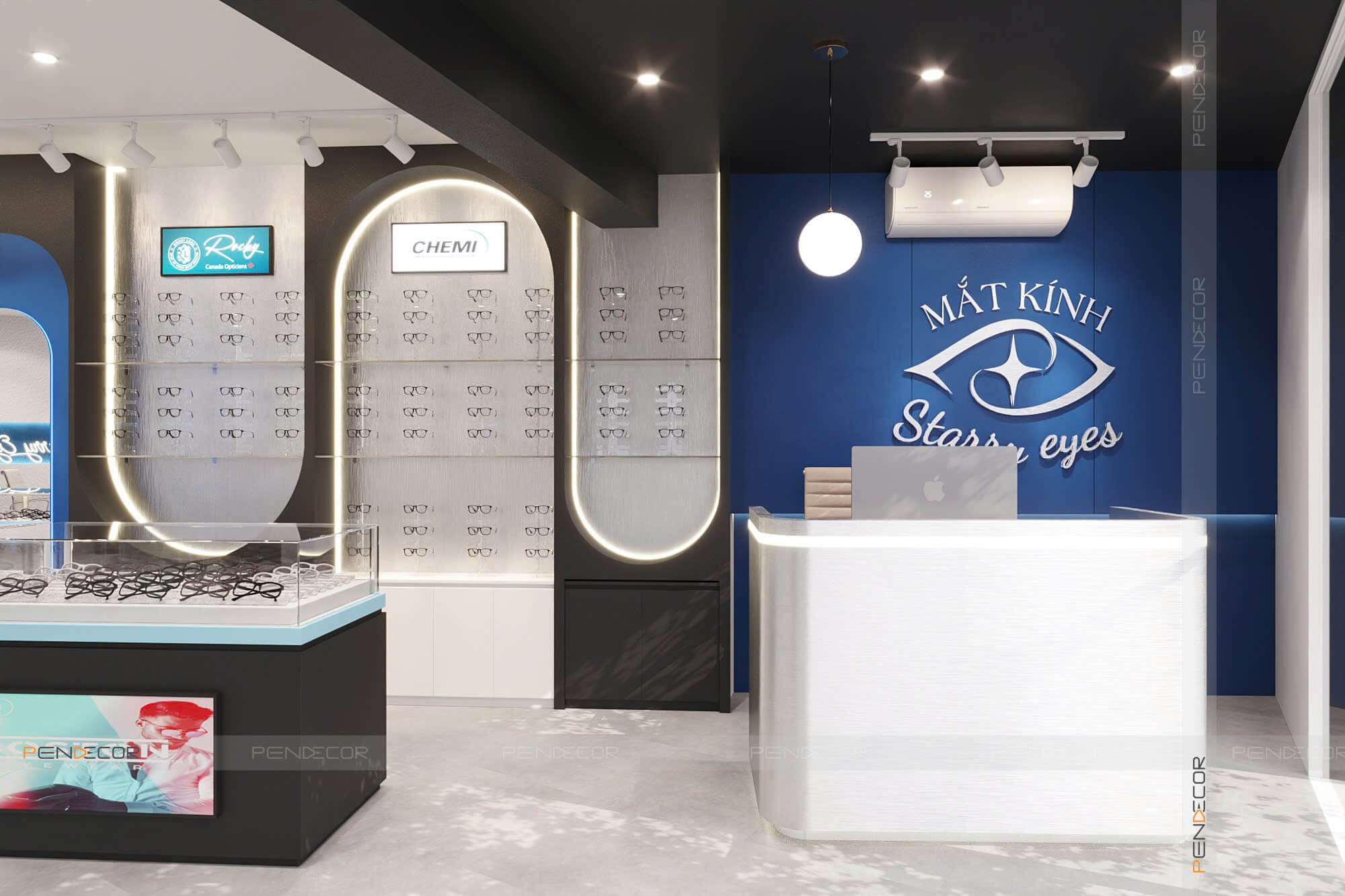 Thiết Kế Cửa Hàng Mắt Kính Starry Eyes