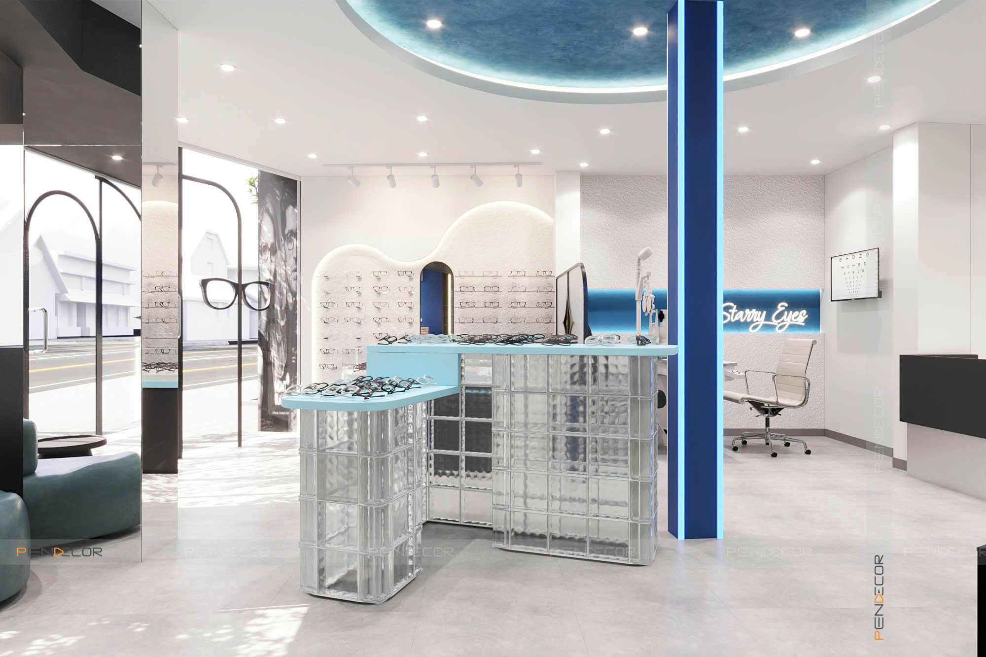Thiết Kế Cửa Hàng Mắt Kính Starry Eyes