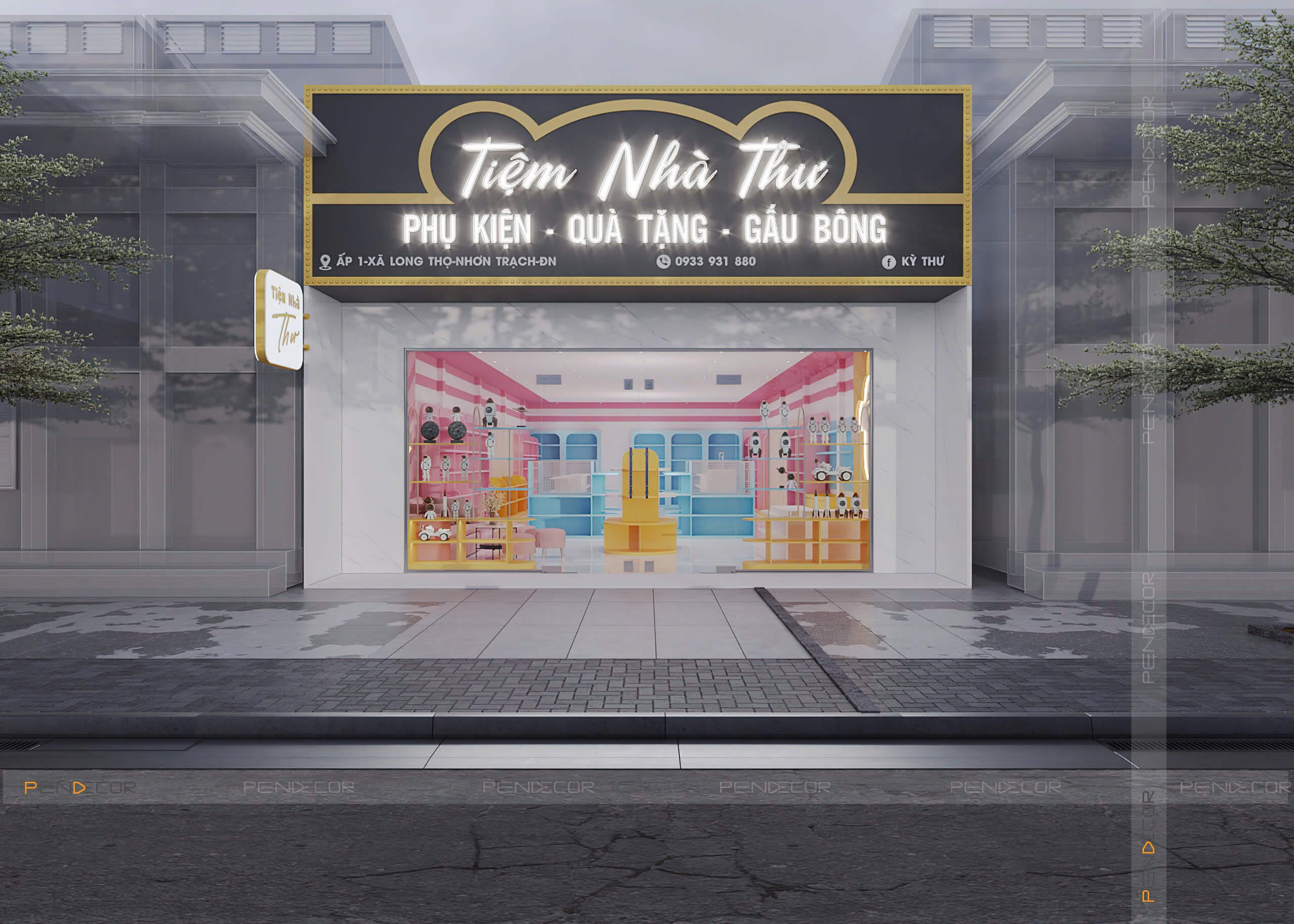 Thiết Kế Shop Phụ Kiện Tiệm Nhà Thư