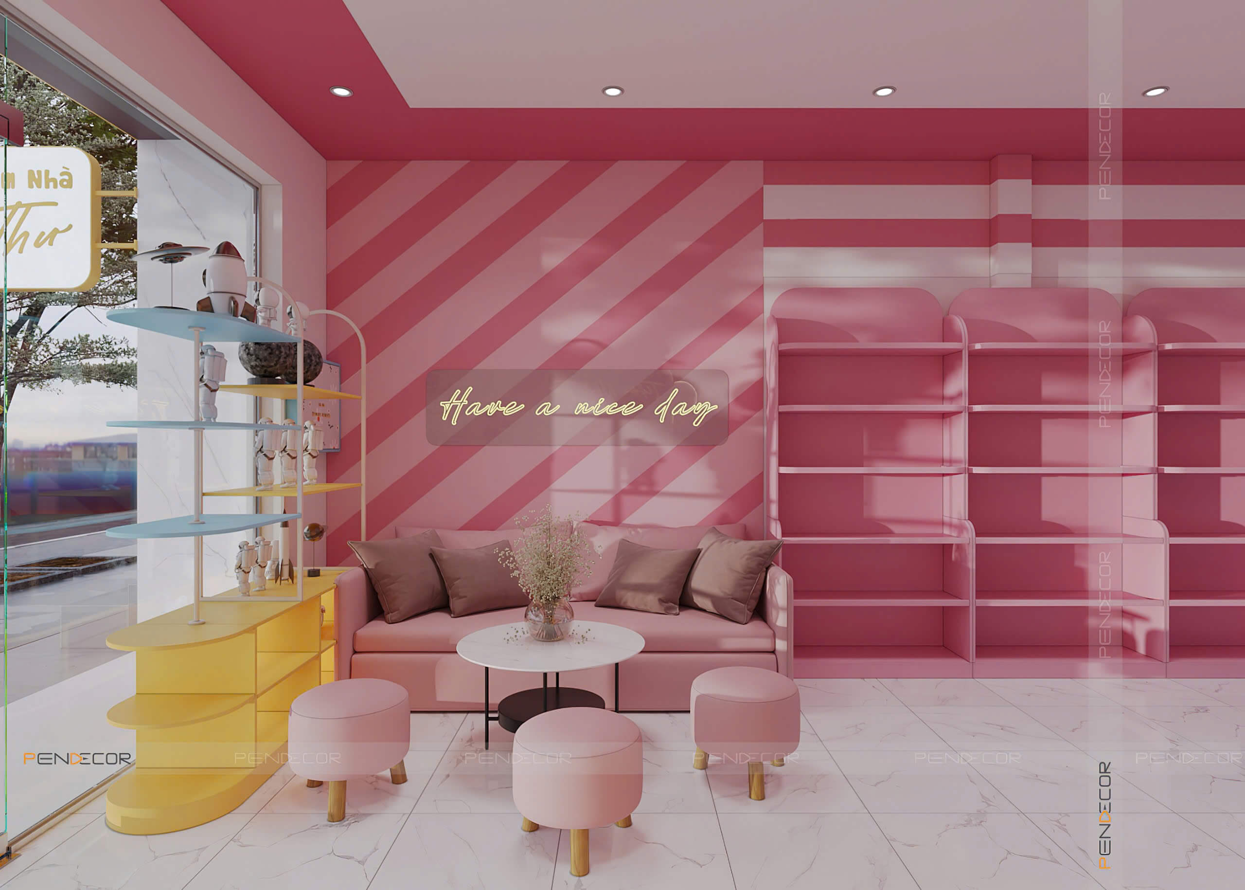 Thiết Kế Shop Phụ Kiện Tiệm Nhà Thư