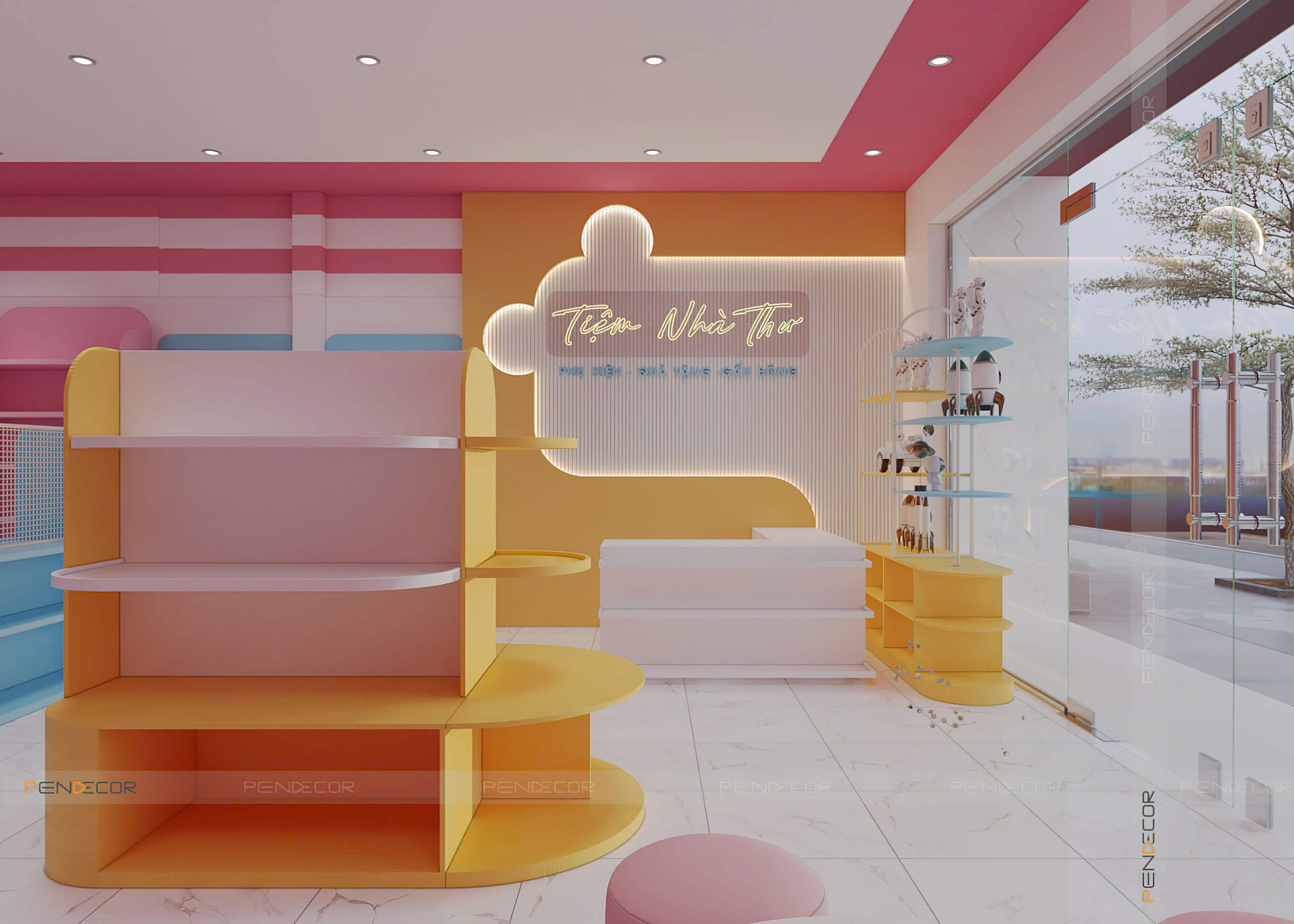 Thiết Kế Shop Phụ Kiện Tiệm Nhà Thư