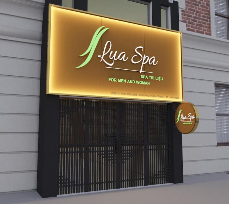 bảng hiệu spa mini Pendecor