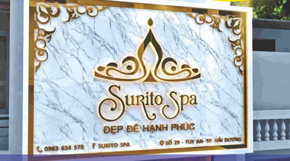 thiết kế biển quảng cáo spa