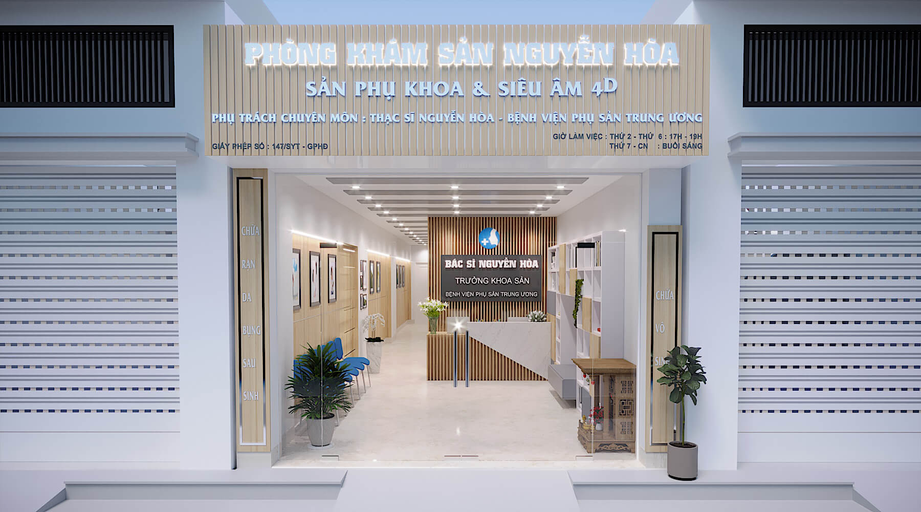 thiết kế phòng khám sản