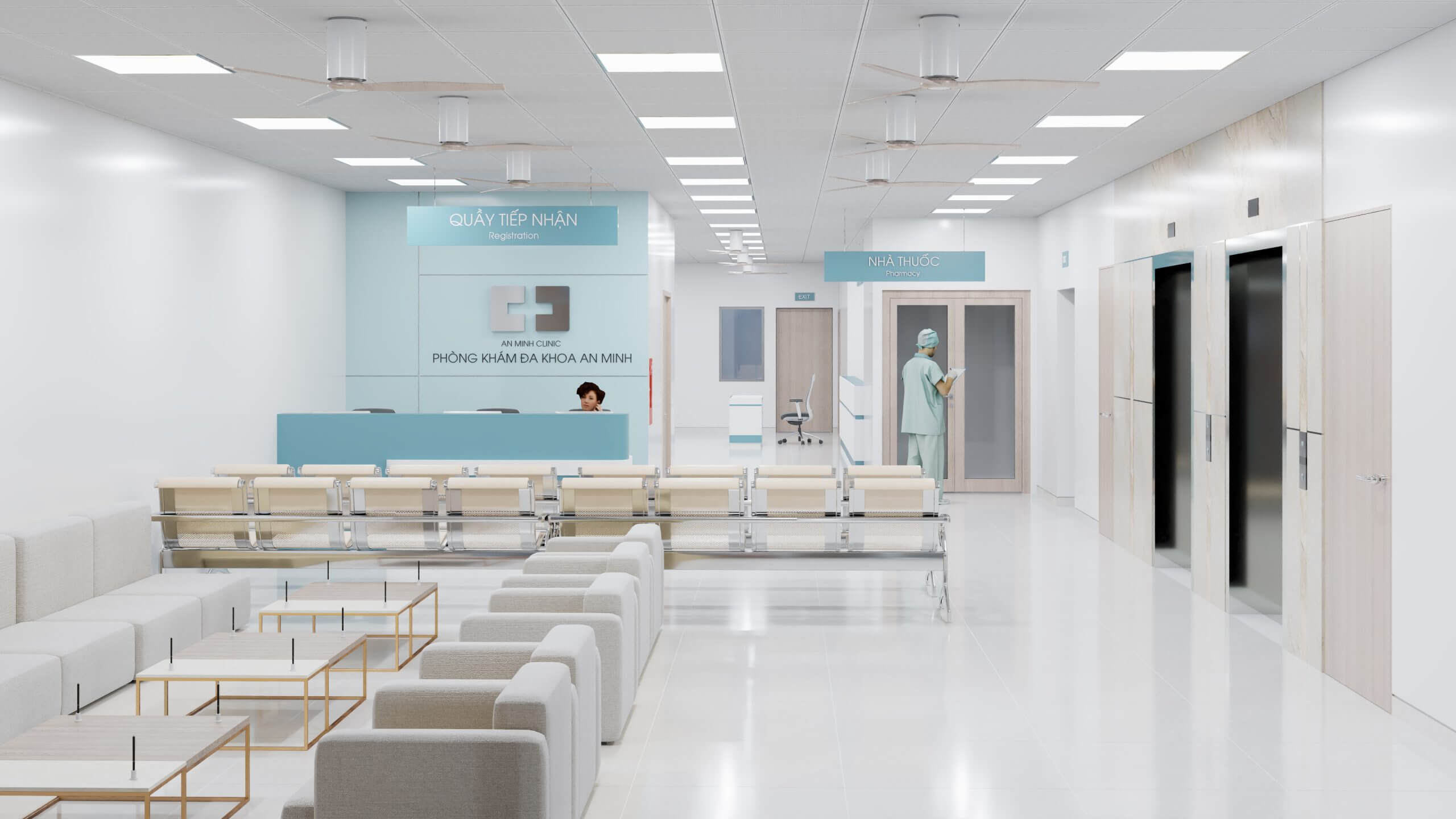 cách bố trí phòng khám Pendecor