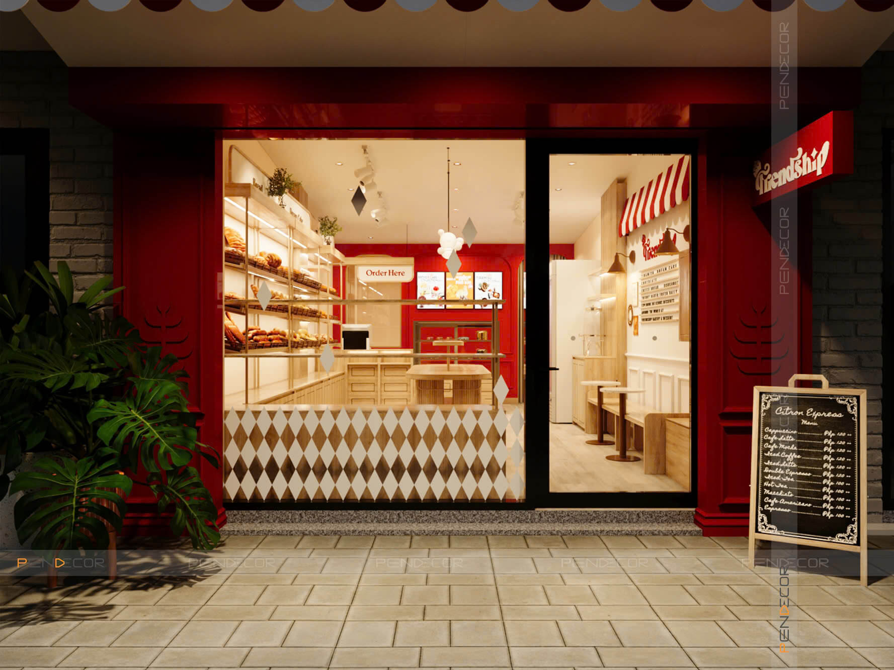 Thiết Kế Tiệm Bánh Friendship