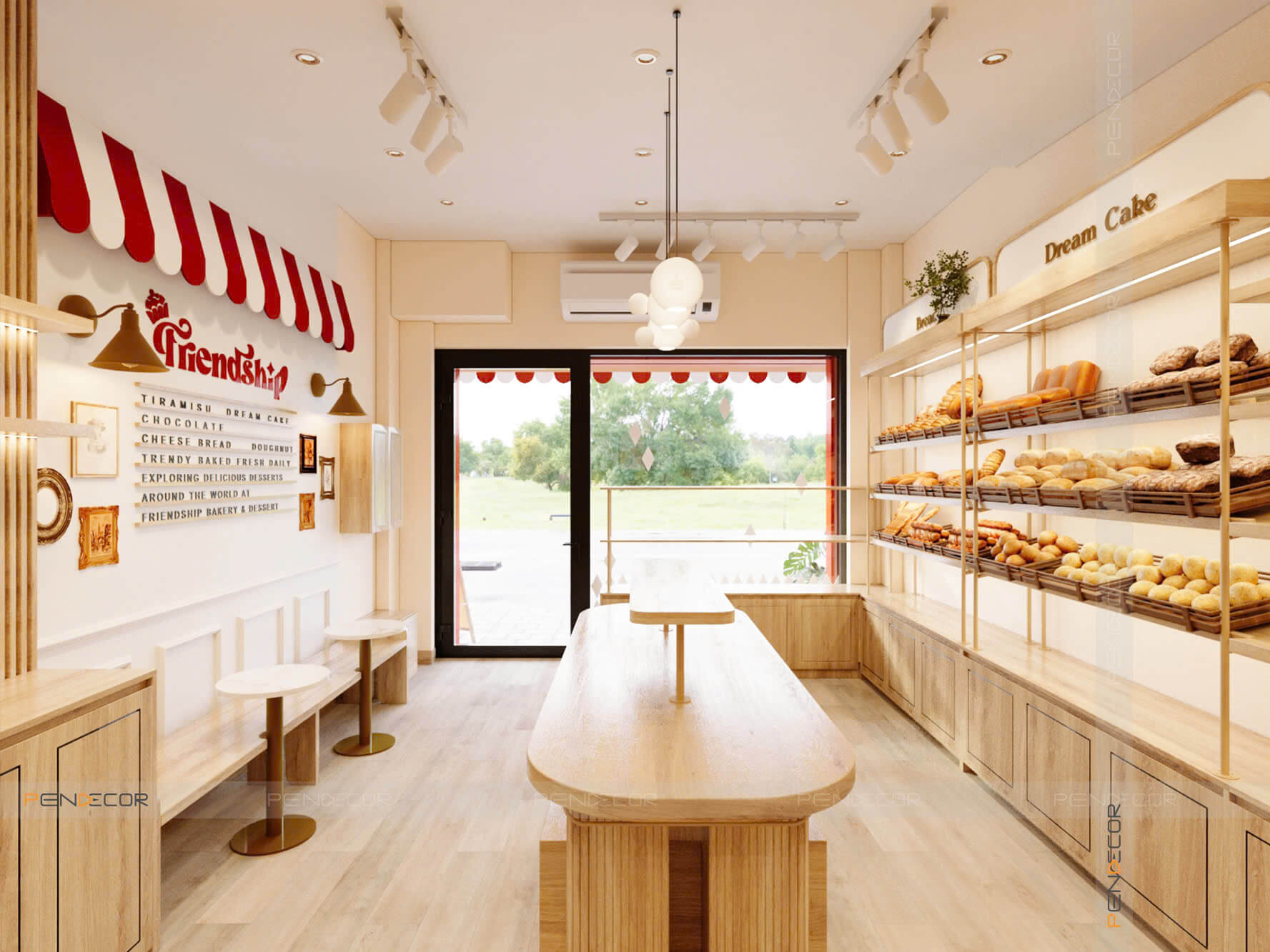 Thiết Kế Tiệm Bánh Friendship