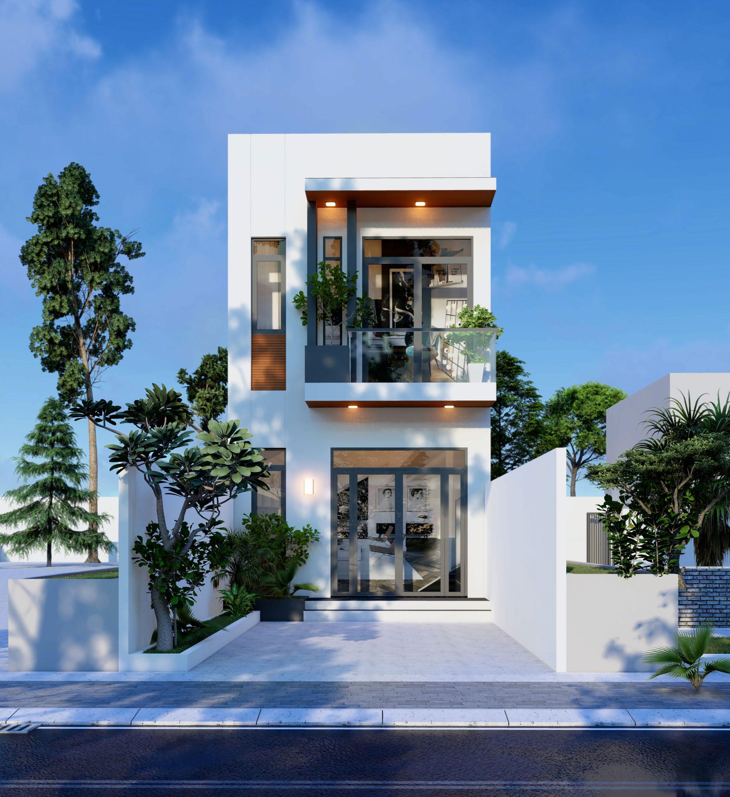 hình ảnh mặt tiền nhà ống đẹp Pendecor
