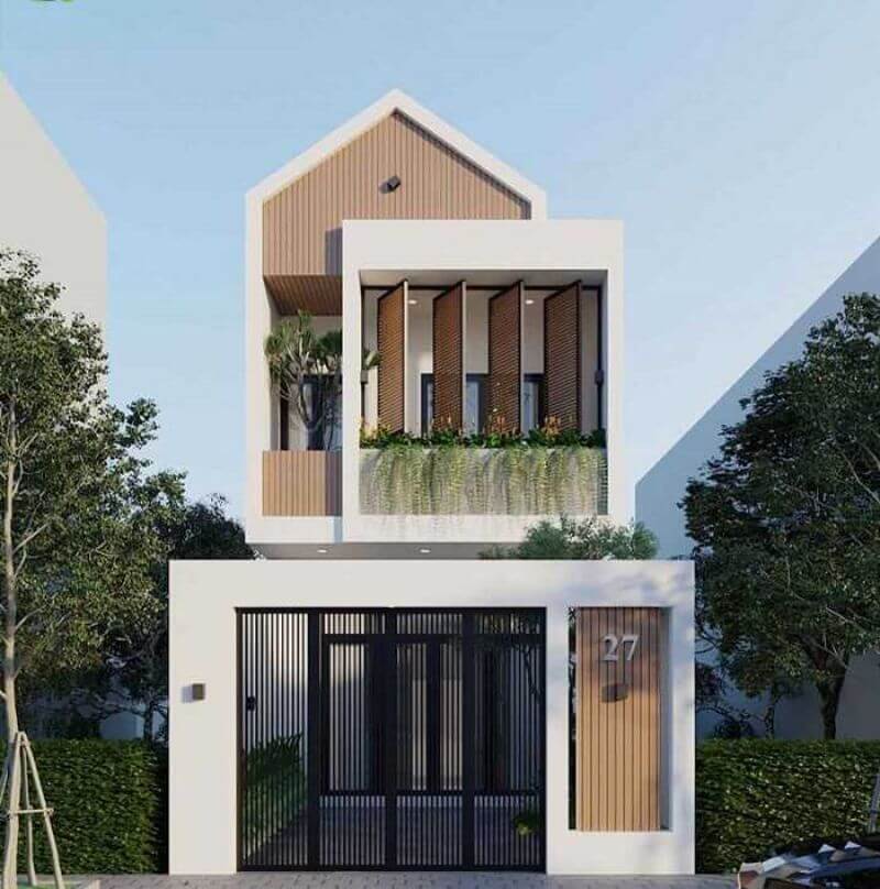 mẫu nhà mặt tiền 5 5m Pendecor