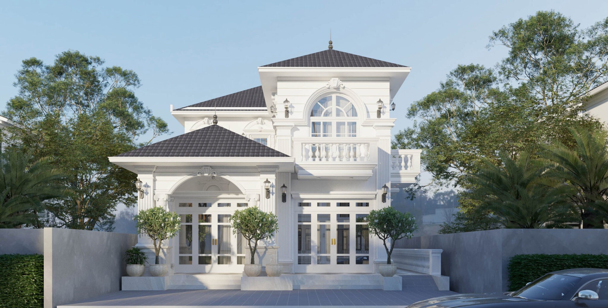 mẫu mặt tiền nhà mái thái Pendecor