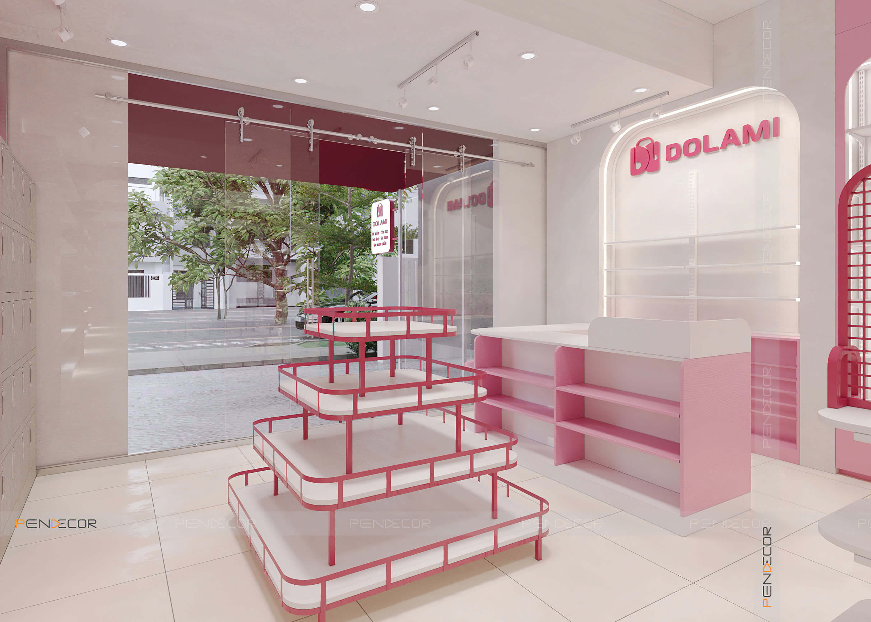 Thiết Kế Shop Mỹ Phẩm Dolami