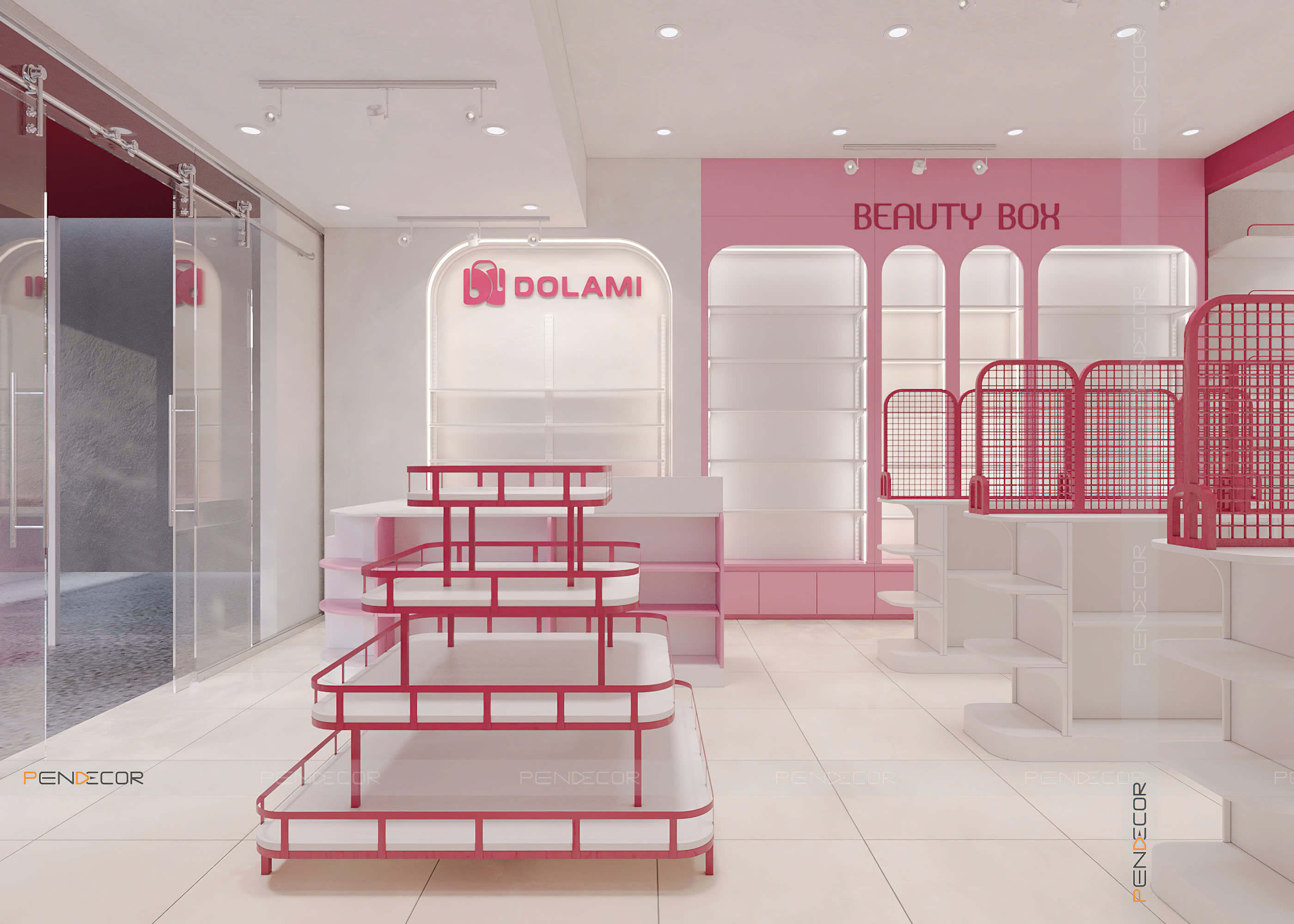 Thiết Kế Shop Mỹ Phẩm Dolami