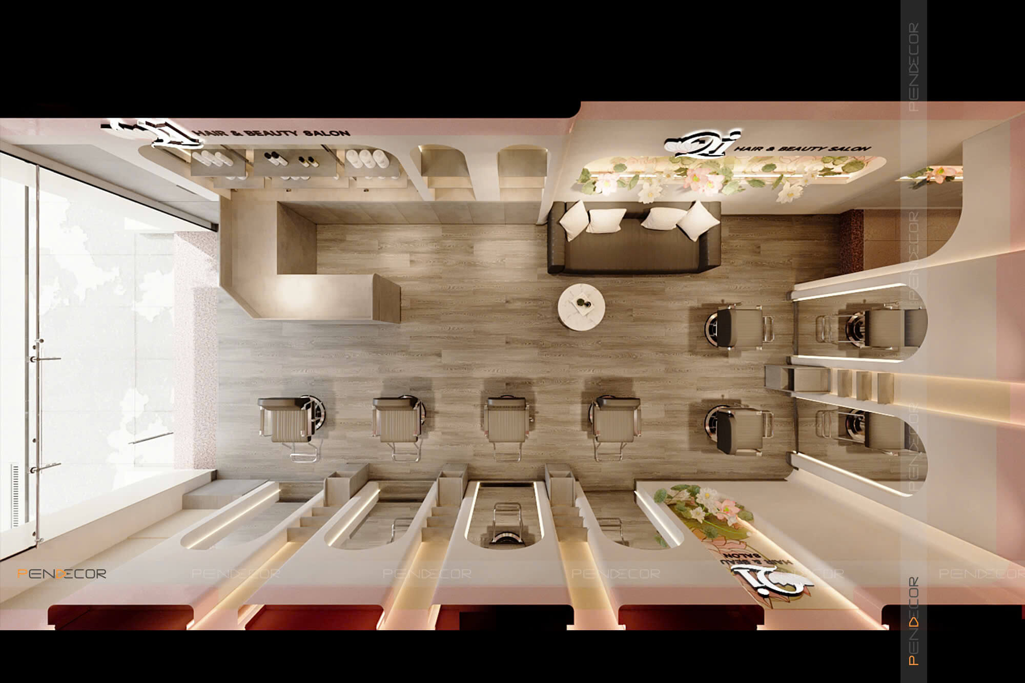 Thiết Kế Salon Tóc Qi Hair & Beauty Salon