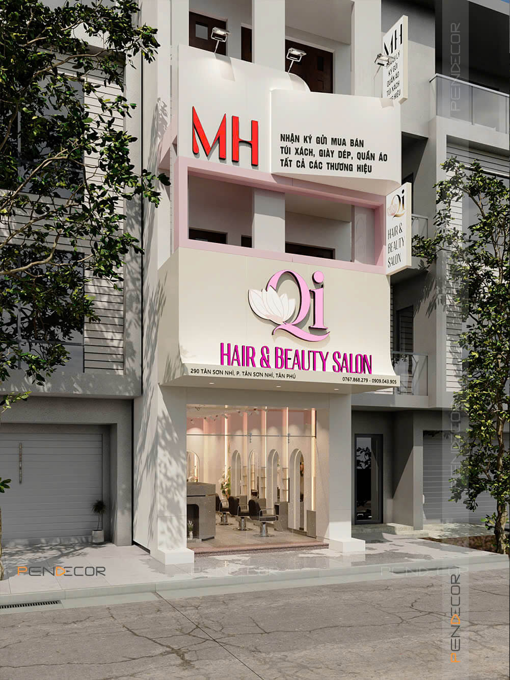 Thiết Kế Salon Tóc Qi Hair & Beauty Salon