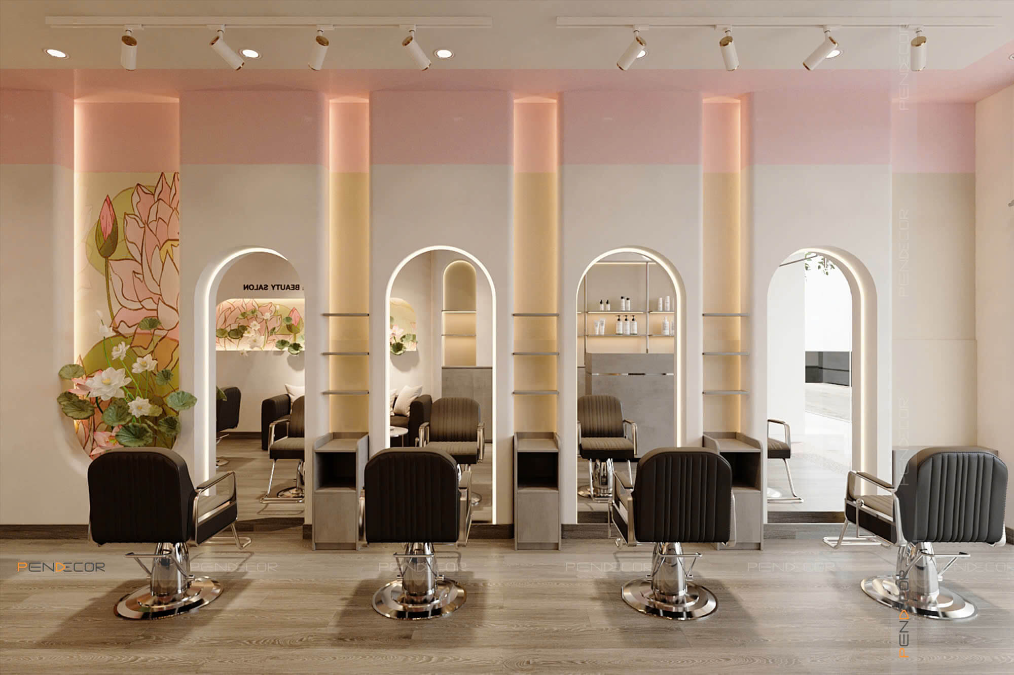 Thiết Kế Salon Tóc Qi Hair & Beauty Salon