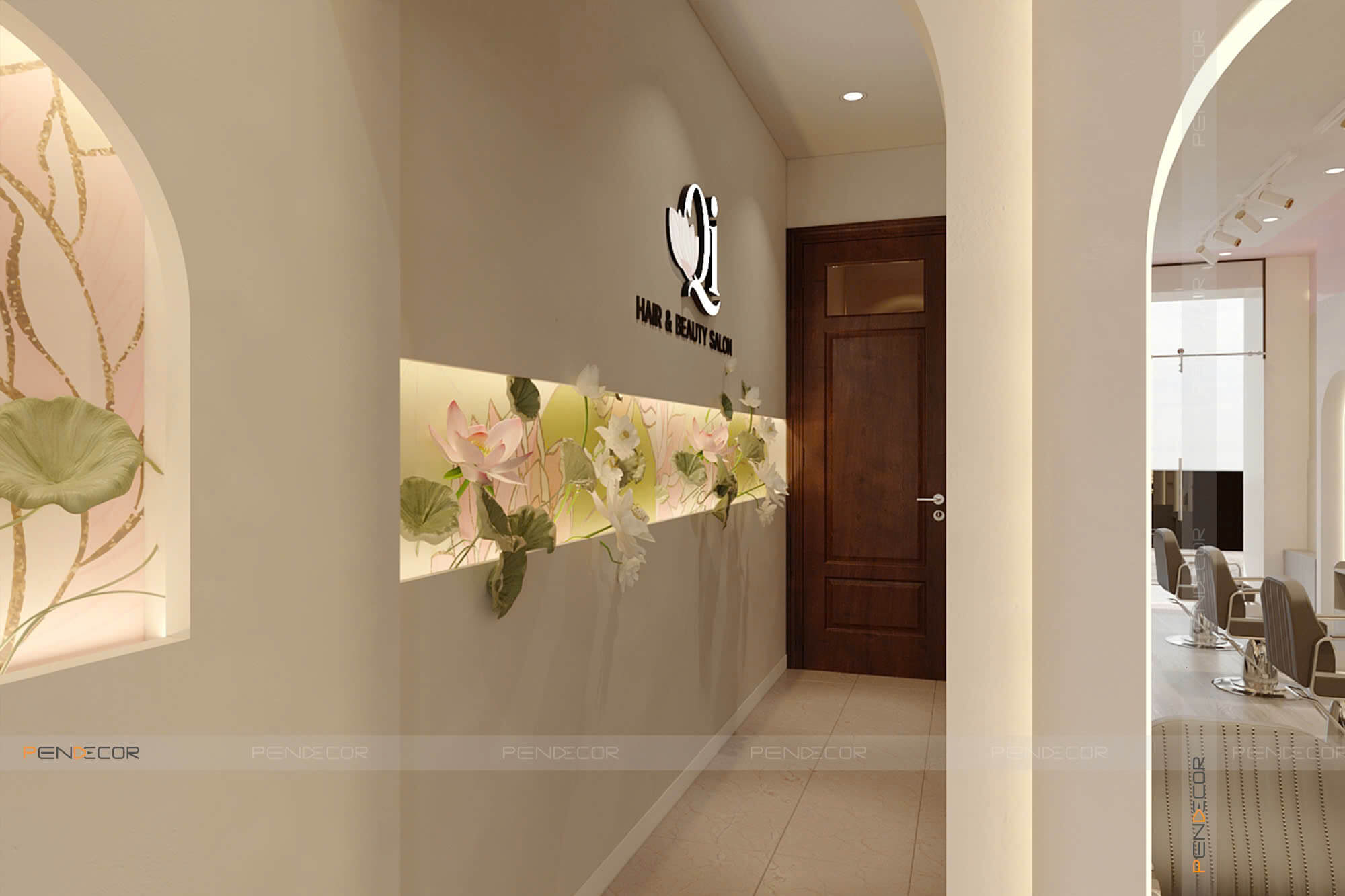 Thiết Kế Salon Tóc Qi Hair & Beauty Salon