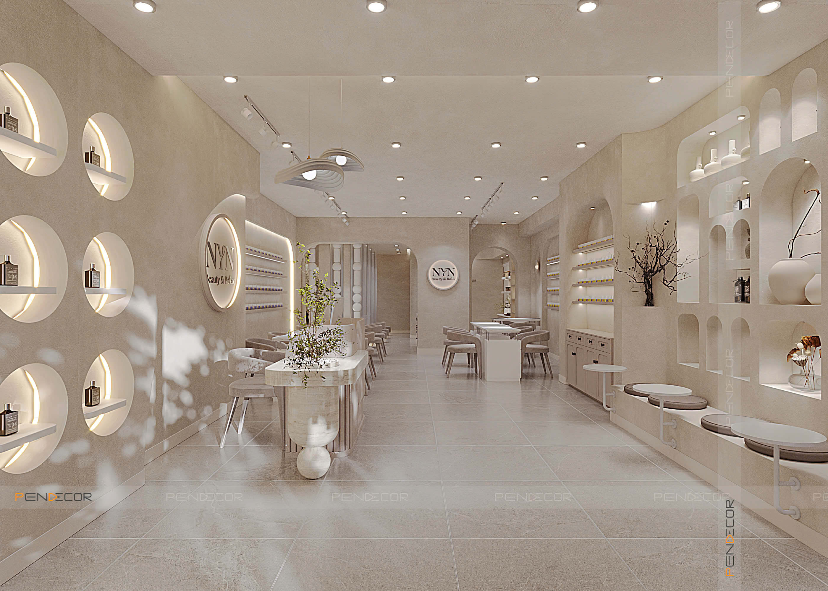 Thiết Kế Tiệm Nail Nyn