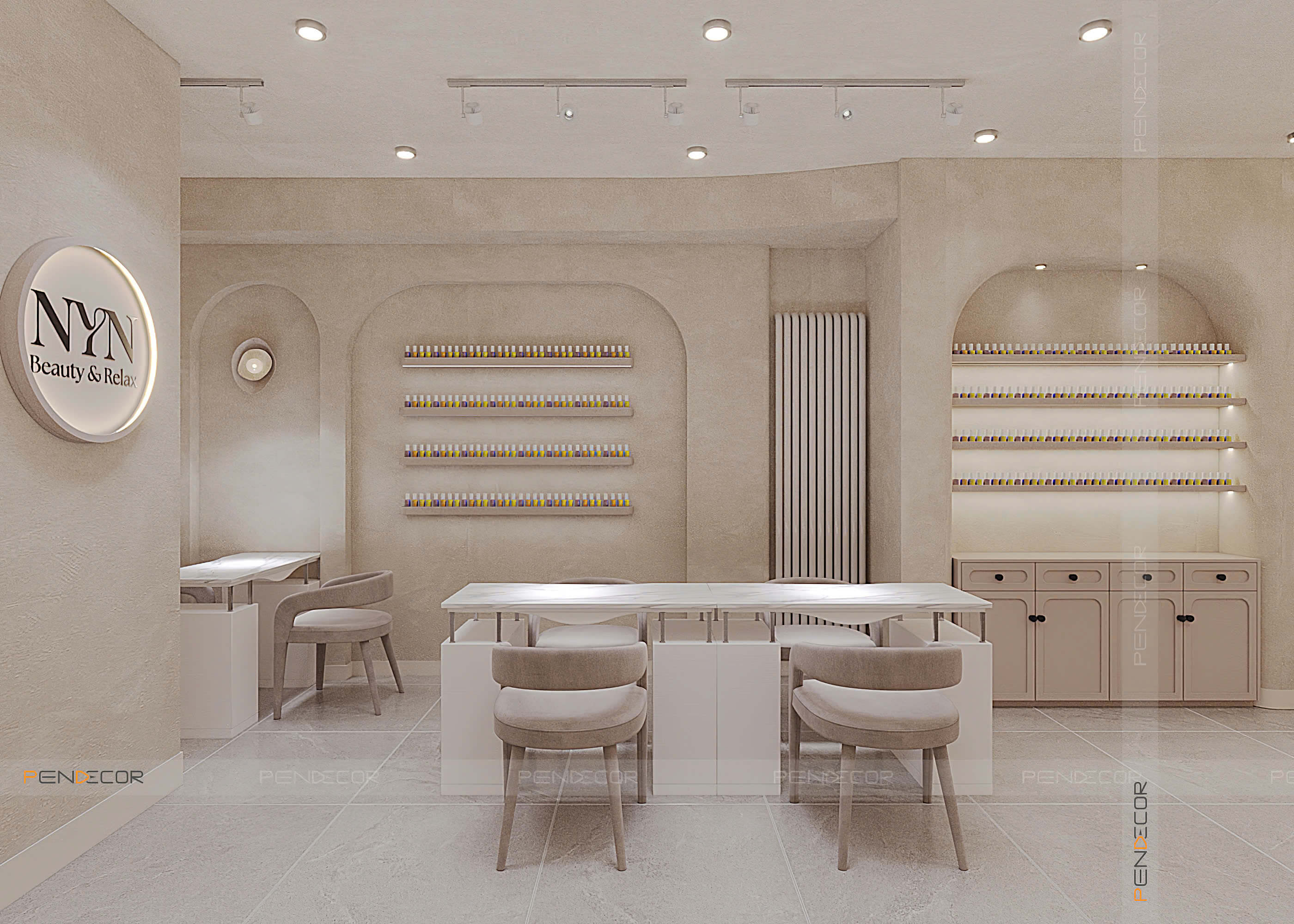 Thiết Kế Tiệm Nail Nyn