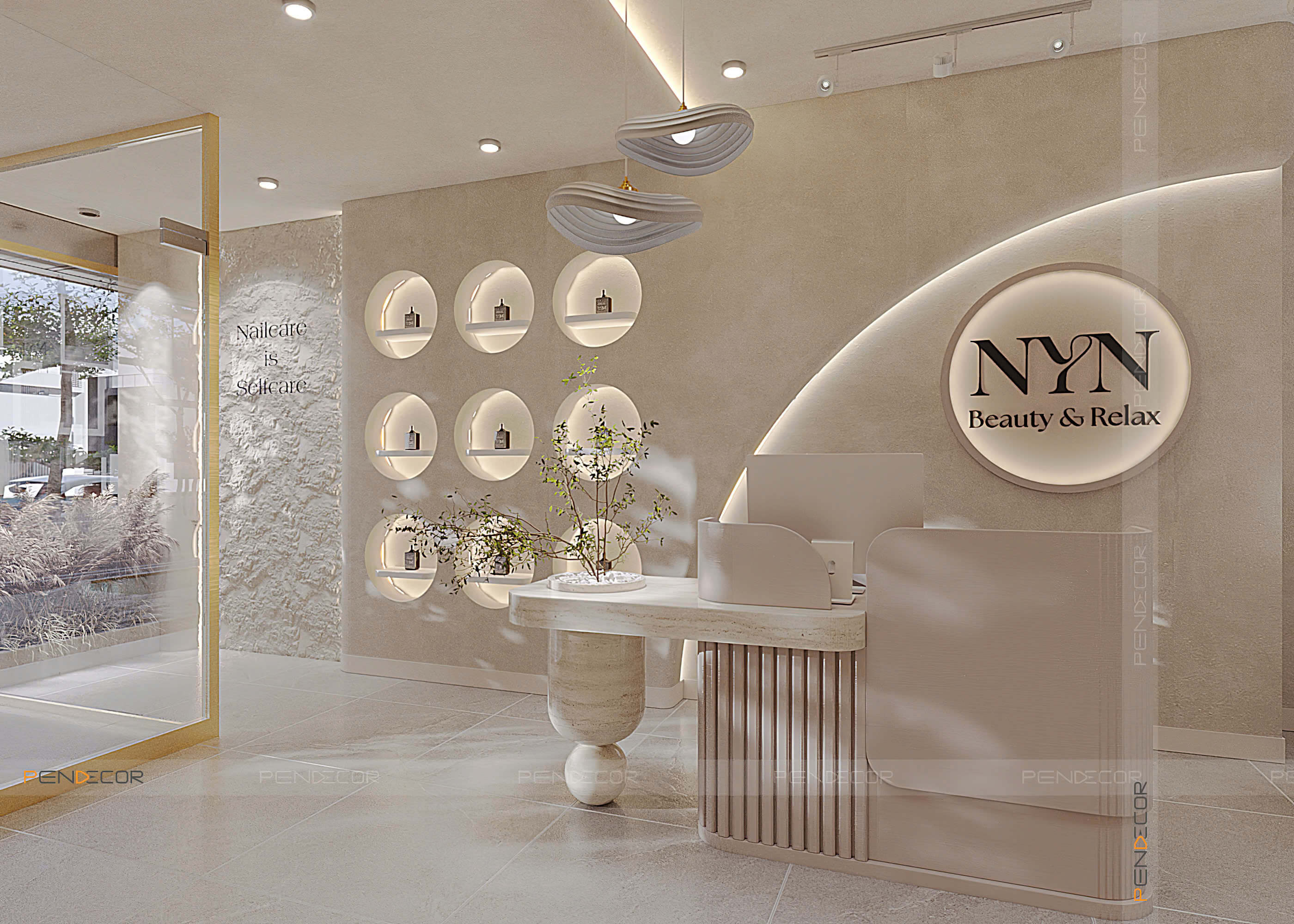 Thiết Kế Tiệm Nail Nyn